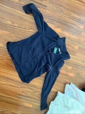 L.L. Bean Navy Full-Zip Fleece Jacket